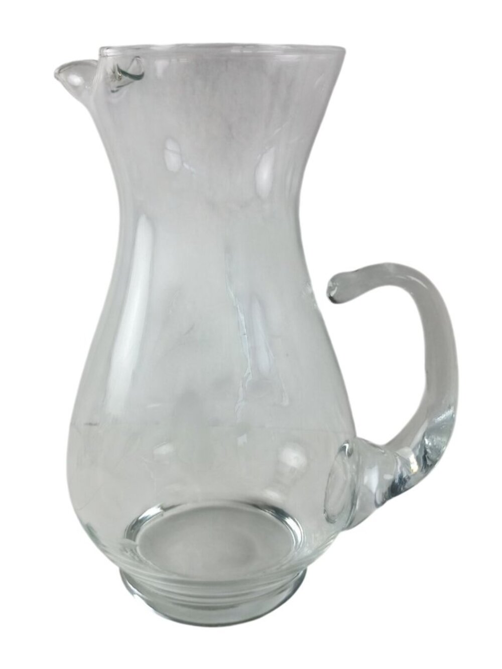 Princess House Heritage Crystal Hand Blown & Etched Floral Pitcher 72oz
